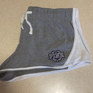 Gray and white pink shorts